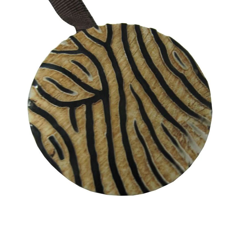 Coppia Calamite Fermatenda Due Pezzi Forma Rotonda - Tigrata H679 - immagine 2