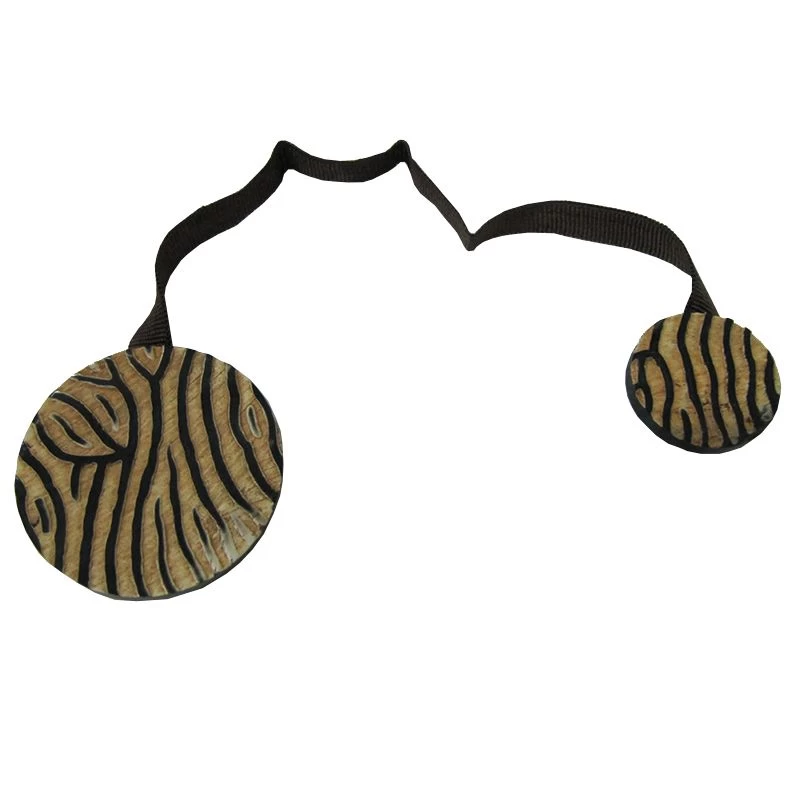 Coppia Calamite Fermatenda Due Pezzi Forma Rotonda - Tigrata H679 - immagine 3