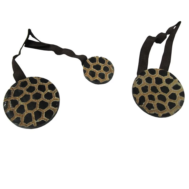 Coppia Calamite Fermatenda Due Pezzi Forma Rotonda - Maculata H680 - immagine 2