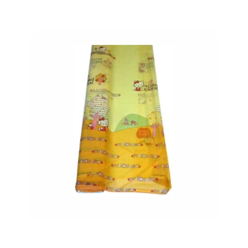 TENDA HELLO KITTY Stampata Velo Giallo-arancio Al Metro