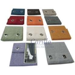 TENDA CASA ARREDO MODERNA 1 TELO 140X280 Cm CON BORCHIE ROSETTA COL. VARI E770