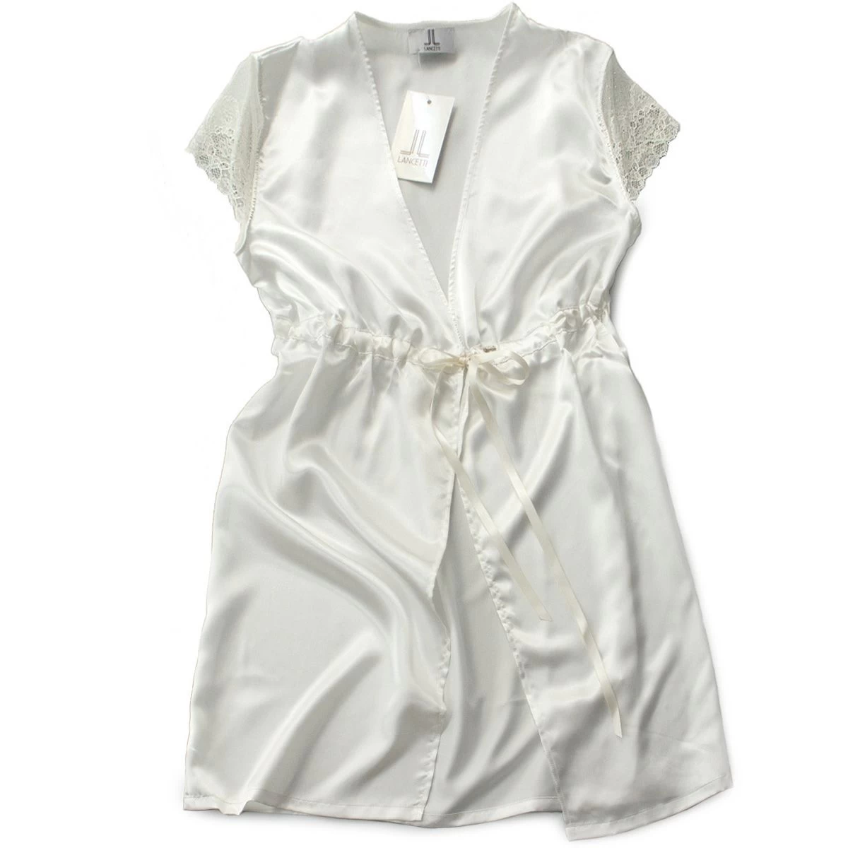 Set Camicia Da Notte E Vestaglia Sexy Con Dettagli In Pizzo M112 - immagine 3