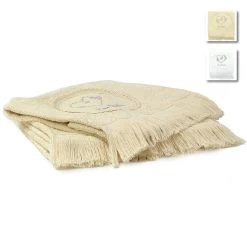 Set Asciugamani Viso + Ospite Pierre Cardin Con Frange - Ricamo Lilla L951