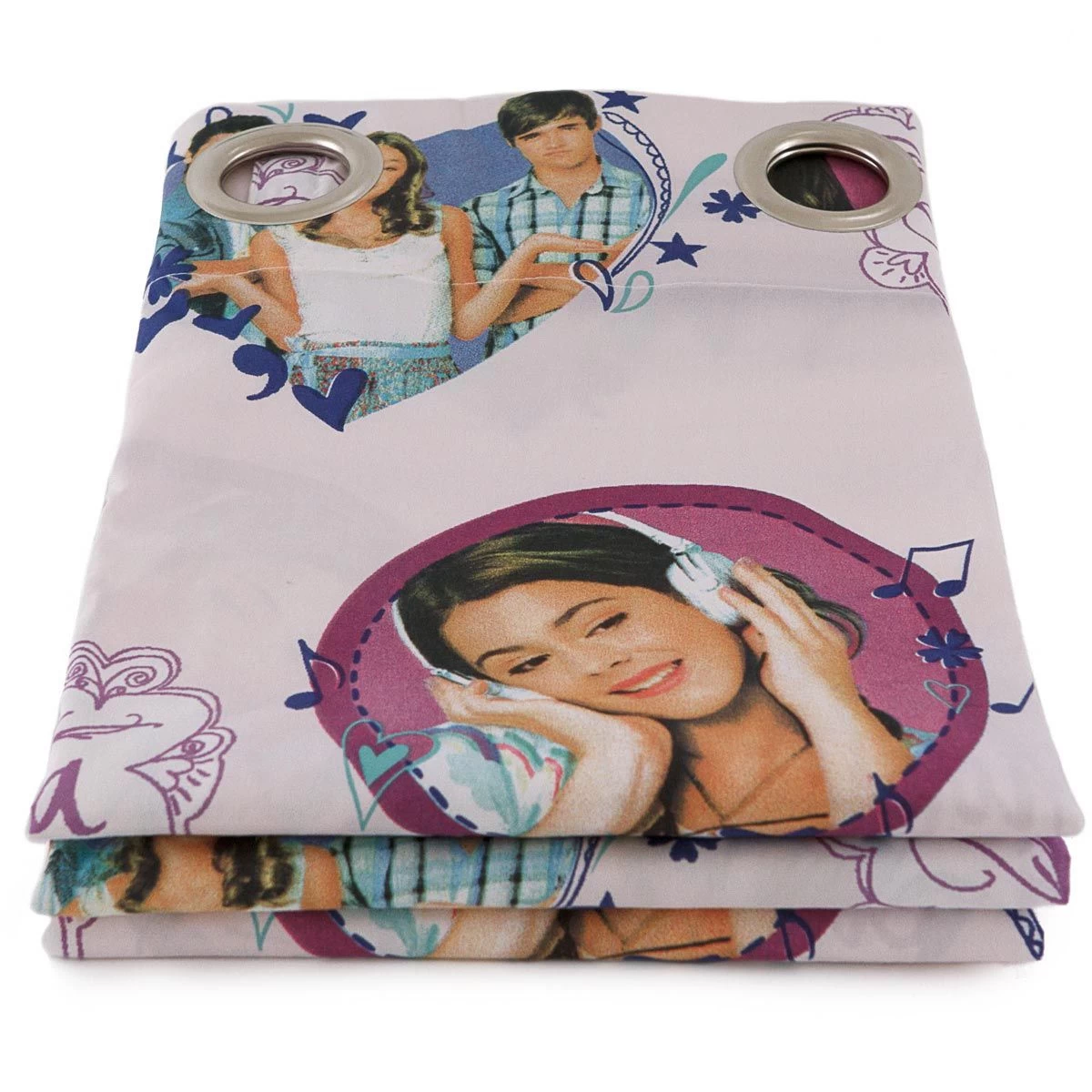 Tenda Disney Violetta Confezionata Con Borchie 140x290 Cm M269 - immagine 3