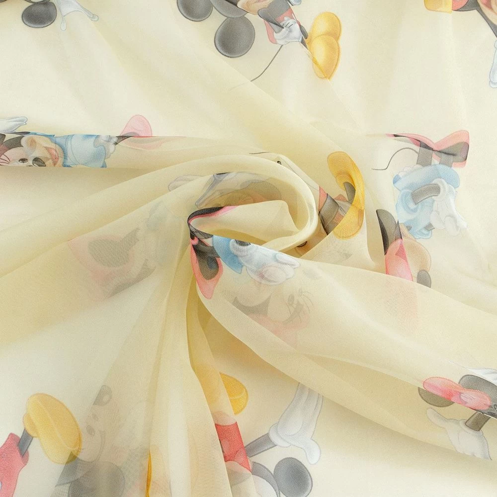 Tenda Disney Topolino E Minnie Velo Al Metro Altezza 300 Cm - Beige M743 - immagine 3