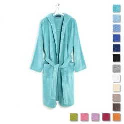 Accappatoio Con Cappuccio Sirena Di Caleffi In Spugna 450 Gr/mq V574