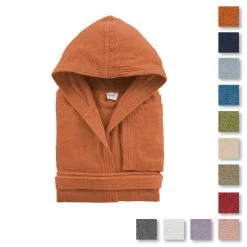 Accappatoio Adulto Bassetti 360 Gr/mq Con Cappuccio Tinta Unita R157