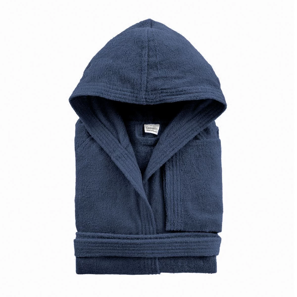 Accappatoio Adulto Bassetti 360 Gr/mq Con Cappuccio Tinta Unita R157 - immagine 3