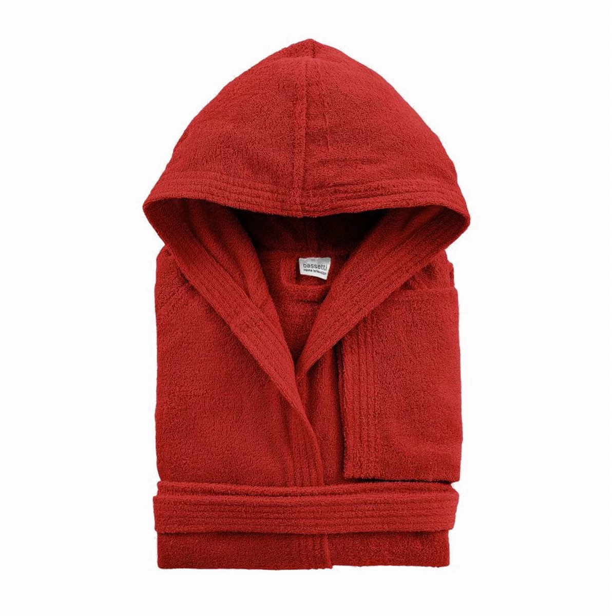 Accappatoio Adulto Bassetti 360 Gr/mq Con Cappuccio Tinta Unita R157 - immagine 5