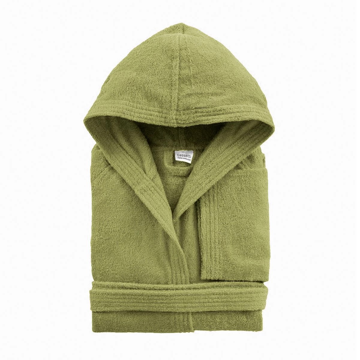 Accappatoio Adulto Bassetti 360 Gr/mq Con Cappuccio Tinta Unita R157 - immagine 4