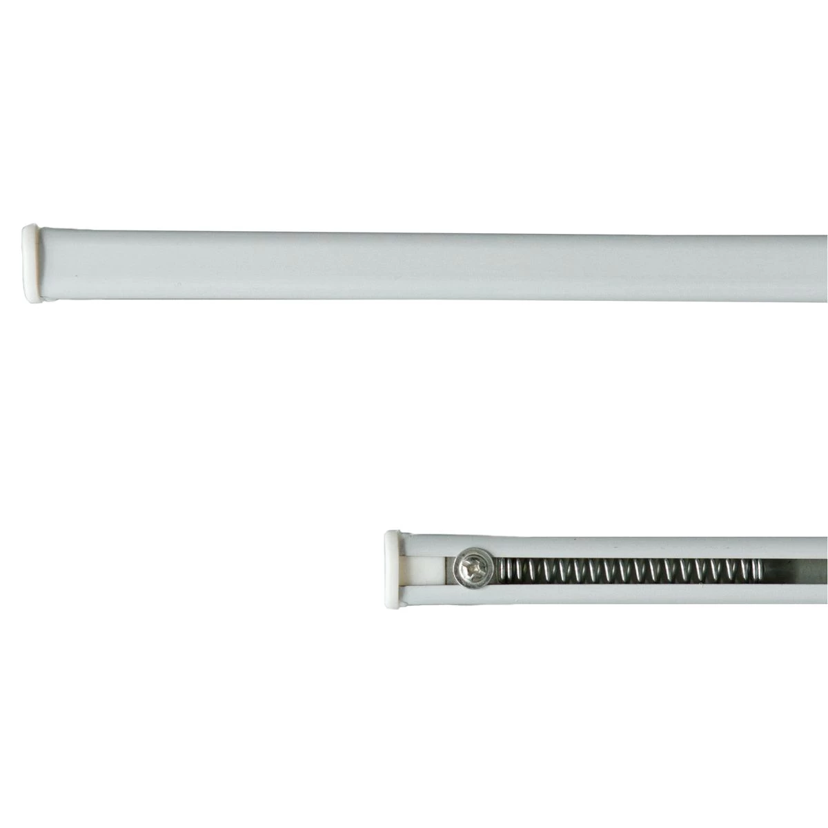 Coppia Bastoncini Per Tende A Pressione Regolabili Da 30 A 40 Cm Bianco N389