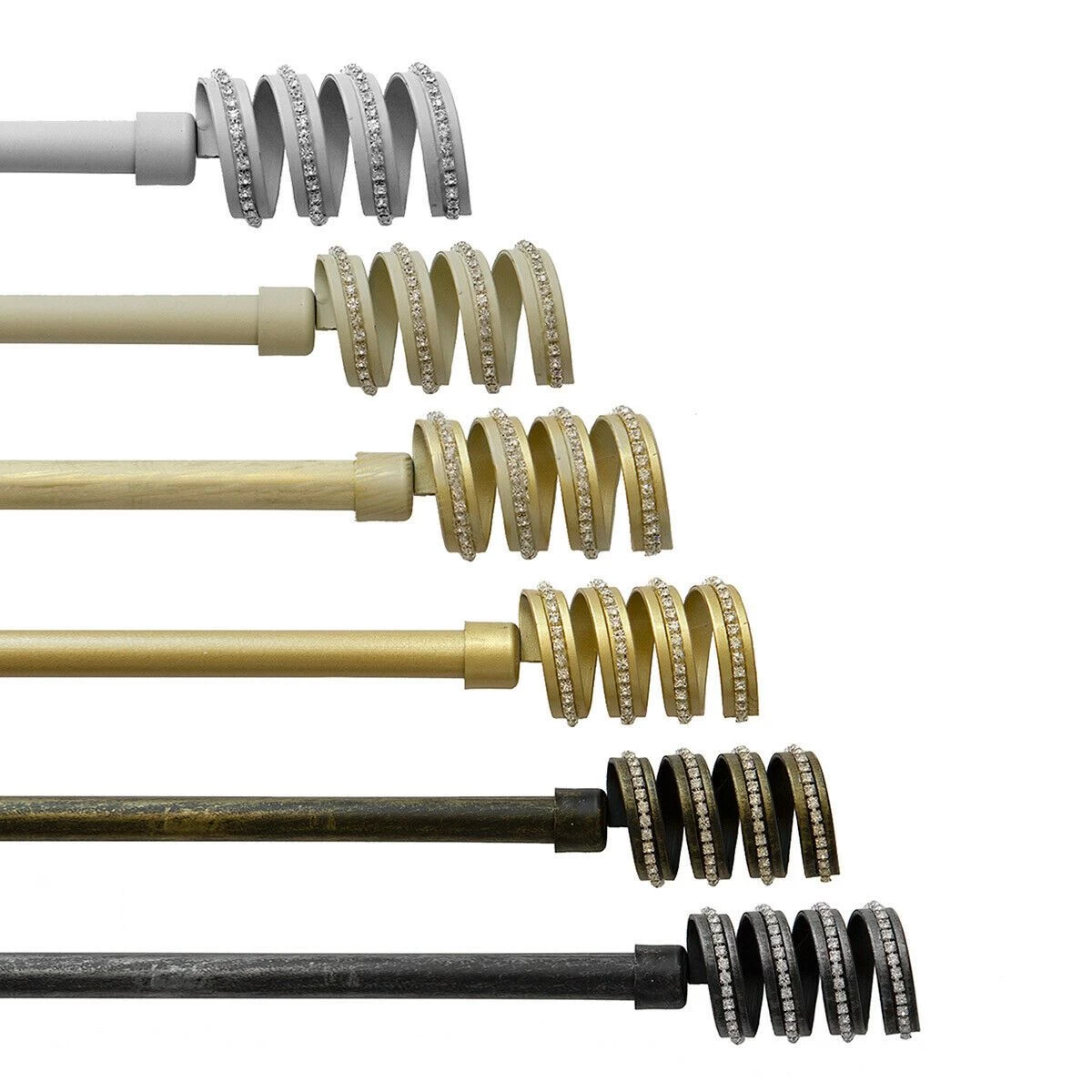 Bastone Per Tenda In Ferro Estensibile Da 120 A 210 Cm - Spirale Y020