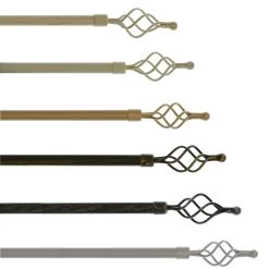 Bastone Per Tenda In Ferro Estensibile Da 120 A 210 Cm - Torciglione L843