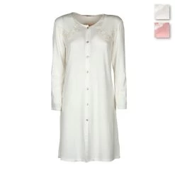 Camicia Clinica Aperta Gioia Di Toscana Lingerie In Viscosa - Taglie Forti J554