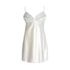 Camicia Da Notte Sposa Lavanda Di Toscana Lingerie In Raso - Taglie Forti Z378