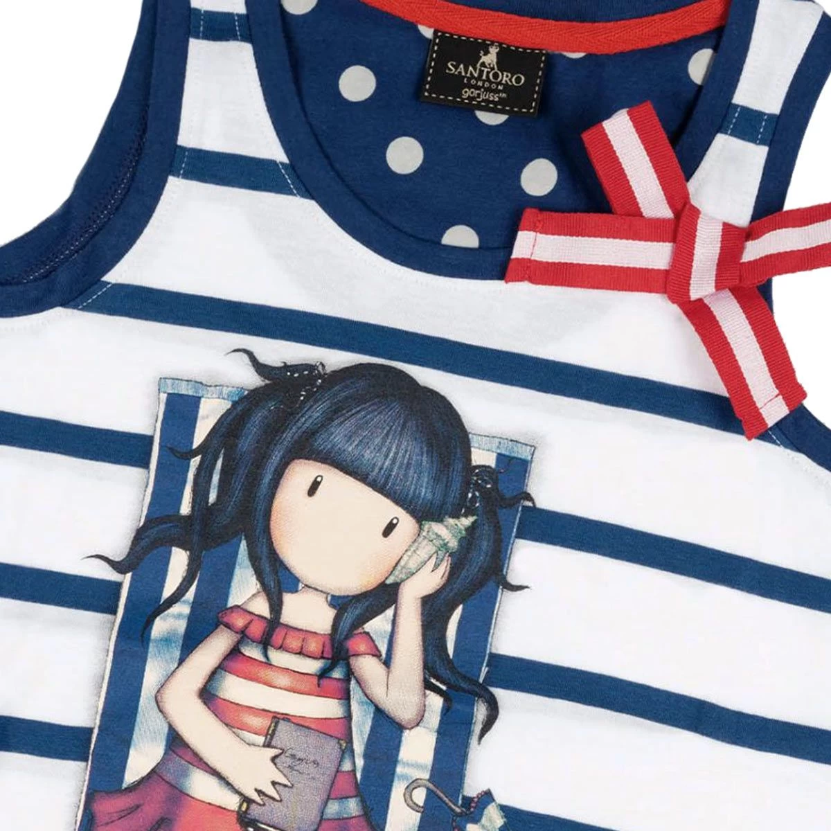 Camicia Da Notte Bambina/ragazza Estiva Summer Days Gorjuss In Cotone 51434 Z036 - immagine 3