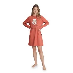 Camicia Da Notte Dieta Di Happy People In Caldo Cotone 5781 J002