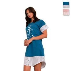 Camicia Da Notte Estiva Singolare In Cotone P1310 Y688