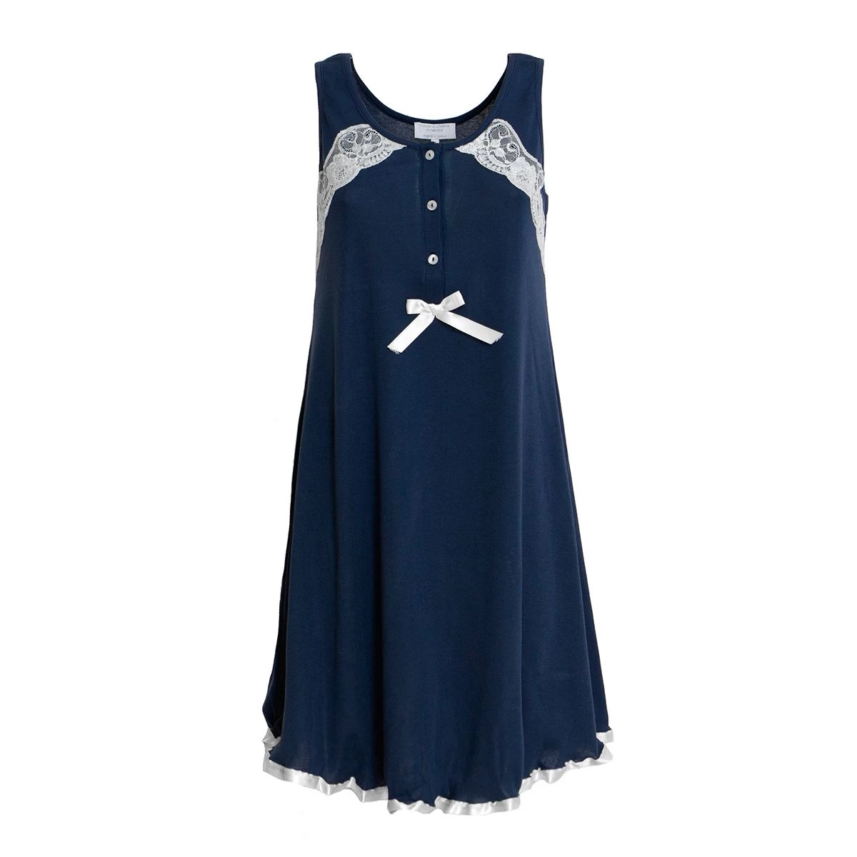 Camicia Da Notte Brenda Di Toscana Lingerie In Cotone Z350 - immagine 3