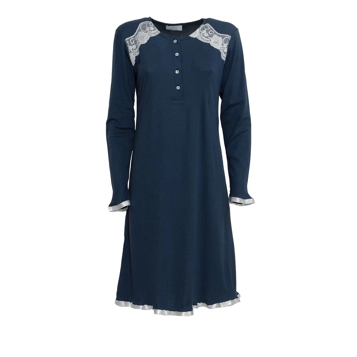 Camicia Da Notte Brenda Di Toscana Lingerie In Cotone S342 - immagine 3