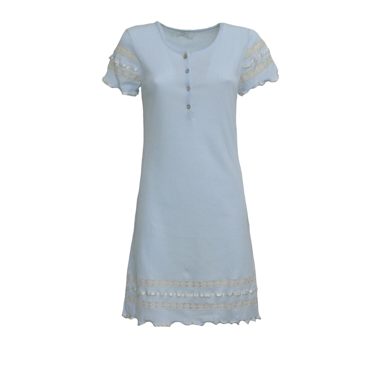 Camicia Da Notte Titta Di Toscana Lingerie A Mezza Manica S737 - immagine 3