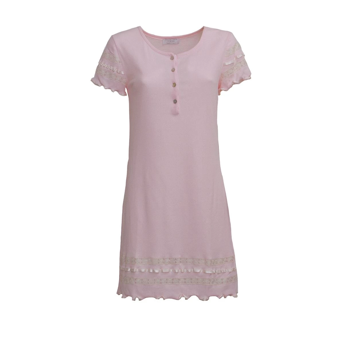 Camicia Da Notte Titta Di Toscana Lingerie A Mezza Manica S737 - immagine 4