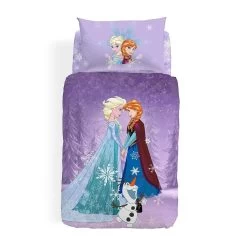 Completo Copripiumino Frozen Love Disney Caleffi Per Letto Singolo K463