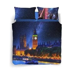 Completo Copripiumino Magical London Di Caleffi Digitale Matrimoniale K603