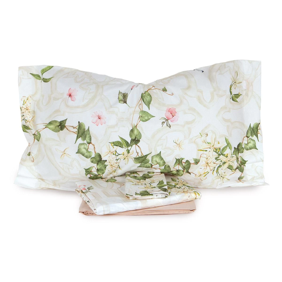 Completo Lenzuola Copriletto Maratea Di Randi In Percalle Matrimoniale J363 - immagine 2