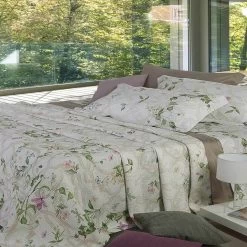 Completo Lenzuola Copriletto Maratea Di Randi In Percalle Matrimoniale J363