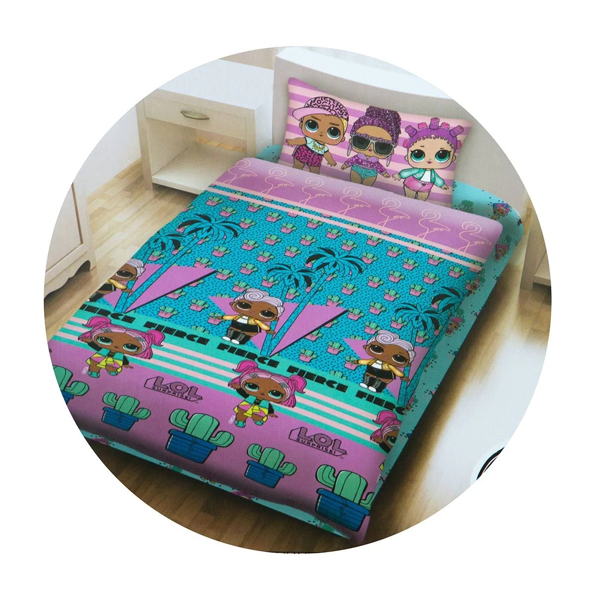 Completo Lenzuola L.O.L. Surprise Cotone Singolo Una Piazza V676 - immagine 2