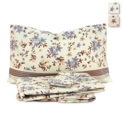 Completo Lenzuola In Flanella Bice Di Pompea - Dimensioni Varie J210