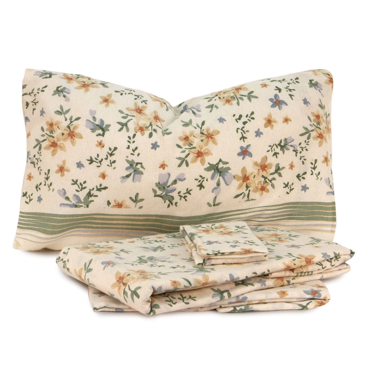 Completo Lenzuola In Flanella Bice Di Pompea - Dimensioni Varie J210 - immagine 3