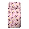 Completo Lenzuola In Flanella Minnie Disney Per Letto Singolo J972