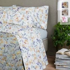 Completo Lenzuola In Flanella Plant Di Maè - Dimensioni Varie W619