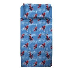 Completo Lenzuola In Flanella Spiderman Marvel Per Letto Singolo J969