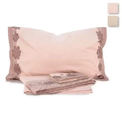 Completo Lenzuola Liriope Di Laura Biagiotti In Flanella Matrimoniale Maxi J201