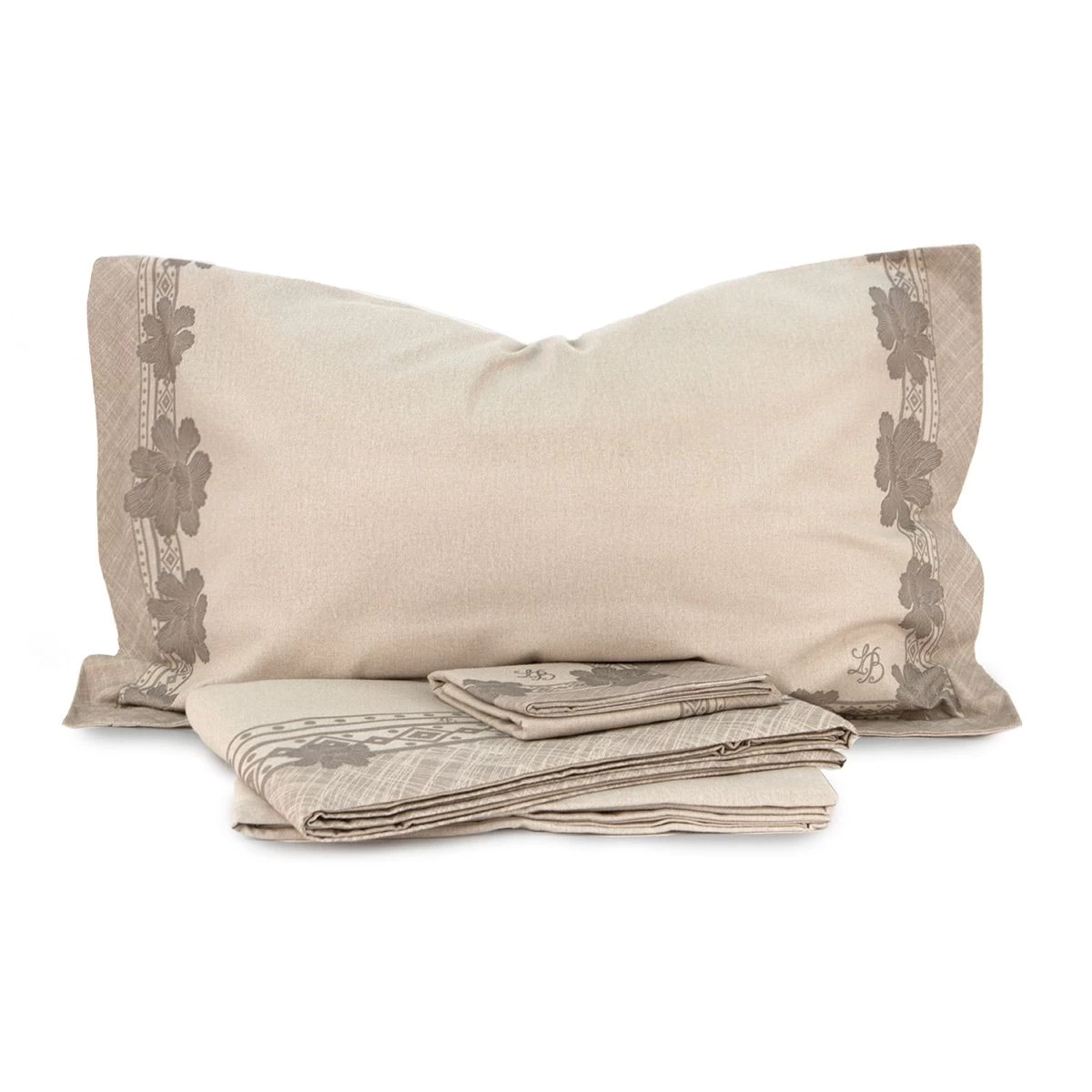 Completo Lenzuola Liriope Di Laura Biagiotti In Flanella Matrimoniale Maxi J201 - immagine 3