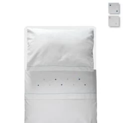 Completo Lenzuola Per Culla 45243 Ricamato A Mano Y587