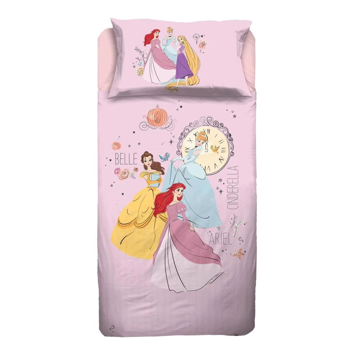 Completo Lenzuola Princess Disney Per Letto Singolo J914