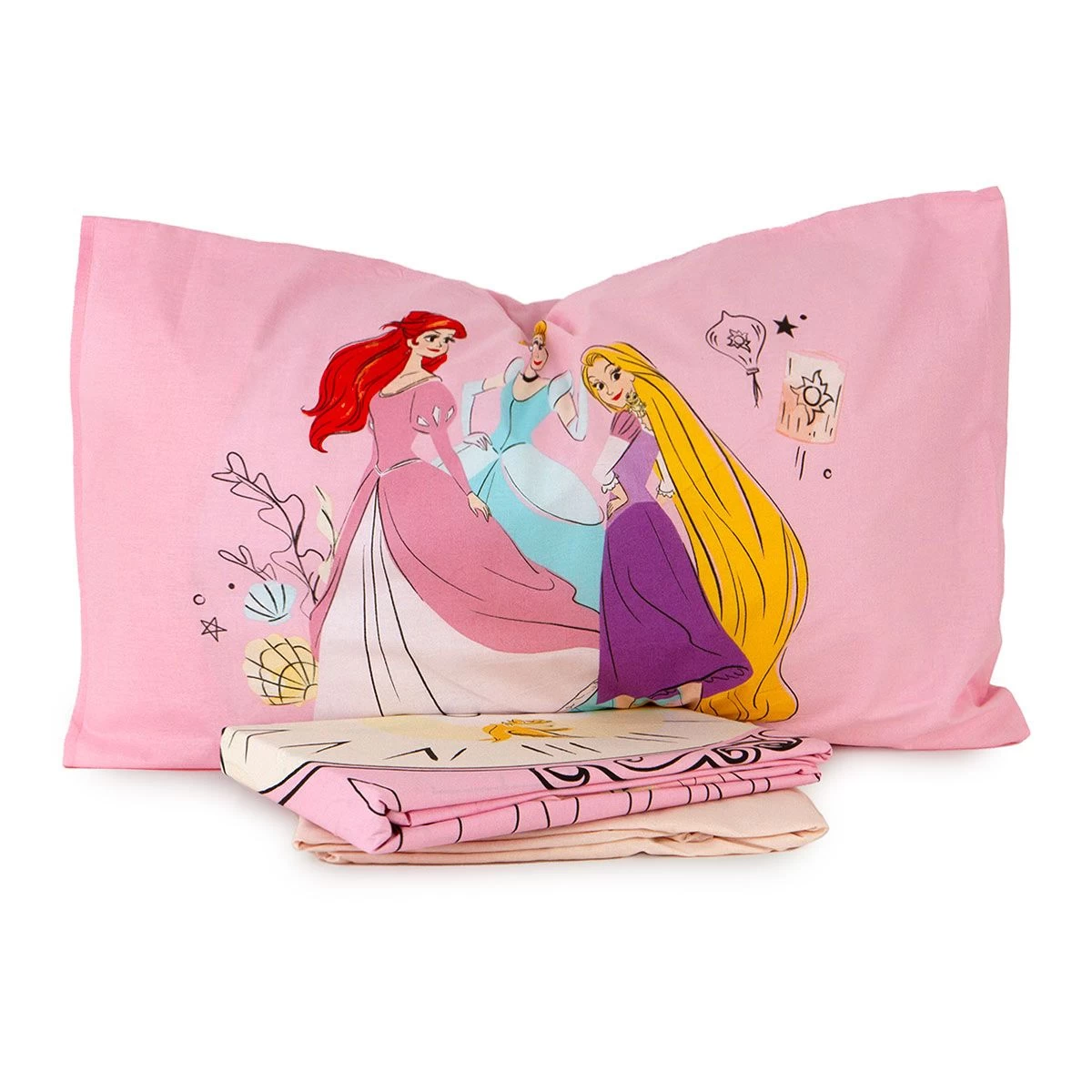 Completo Lenzuola Princess Disney Per Letto Singolo J914 - immagine 2