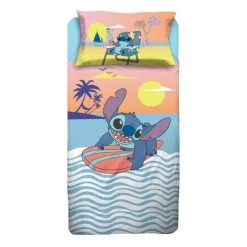 Completo Lenzuola Stitch Per Letto Singolo J917