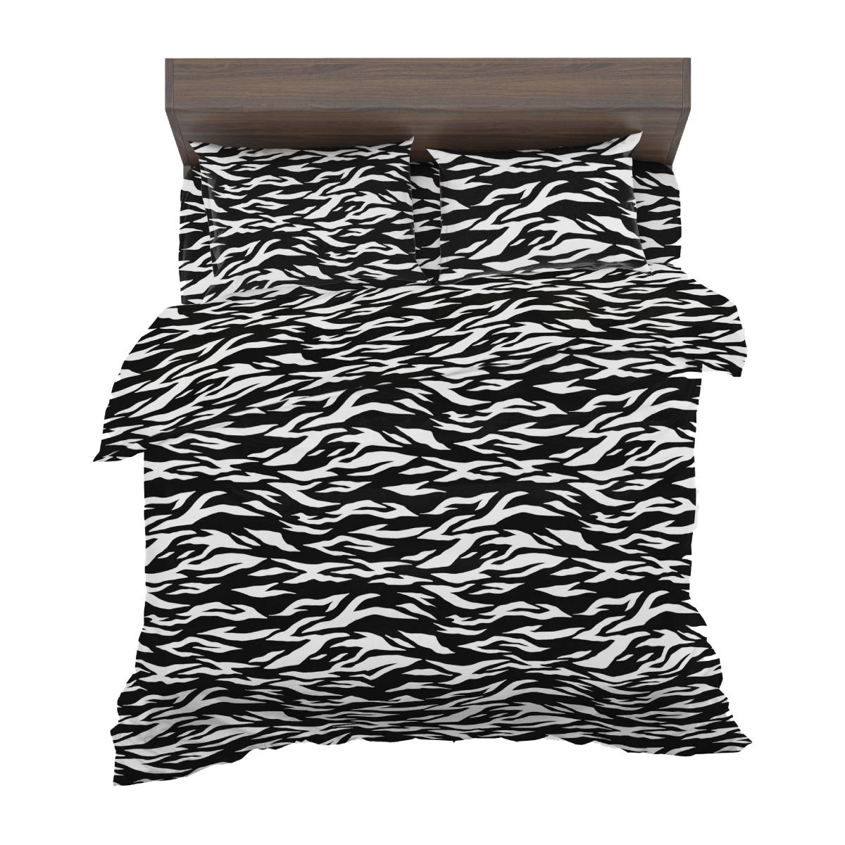 Completo Lenzuola Zebra In Pile Di Morbidissimi Matrimoniale X109 - immagine 2