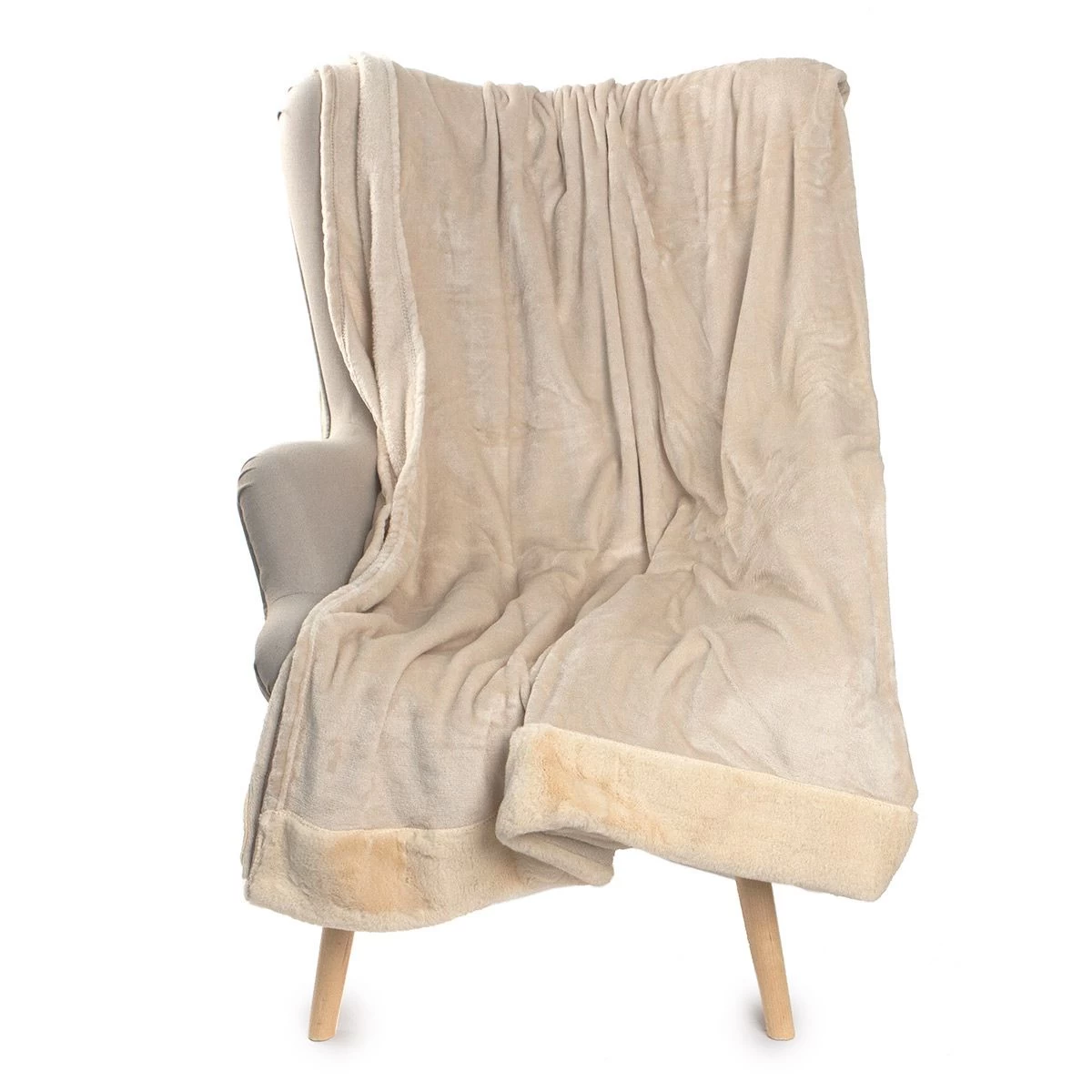 Coperta Plaid In Pile Coral Bordo Vip - Dimensioni Varie J026 - immagine 4