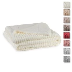 Coperta Plaid Luxury Coral E Sherpa Shade Extra Calda - Dimensioni Varie K939