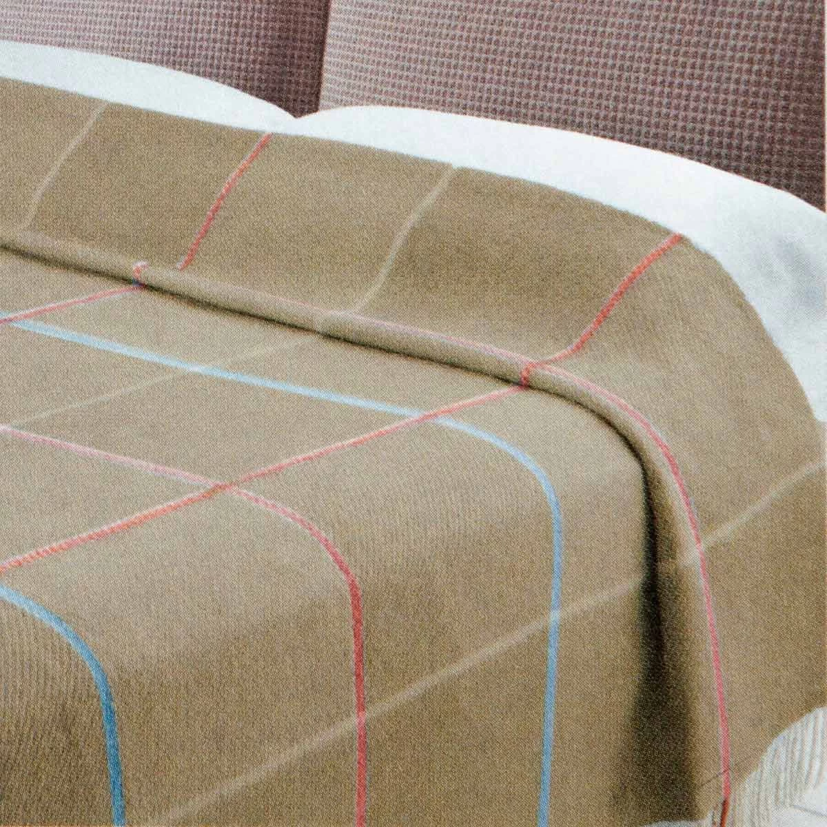 Coperta Misto Lana Lanerossi Art. Elba Con Frange Matrimoniale Due Piazze P730 - immagine 7