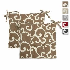 Coppia Cuscini Coprisedia Ramage Di Morbidissimi 40x40 Cm W114