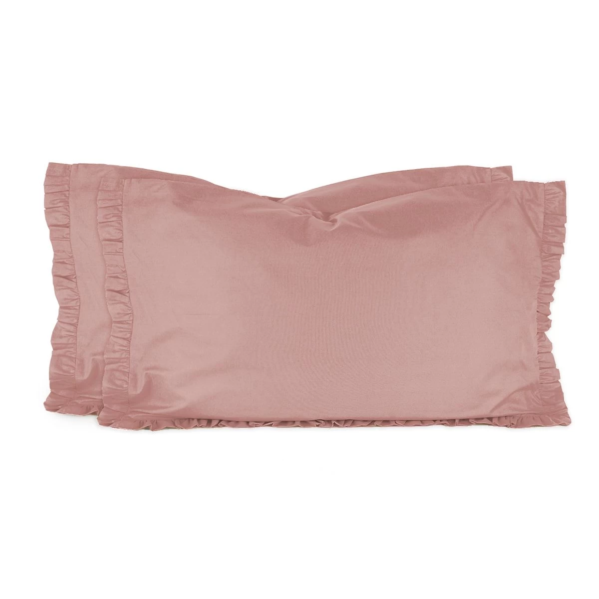 Coppia Federe Per Guanciale Morbidissimi Con Rouches W303 - immagine 5
