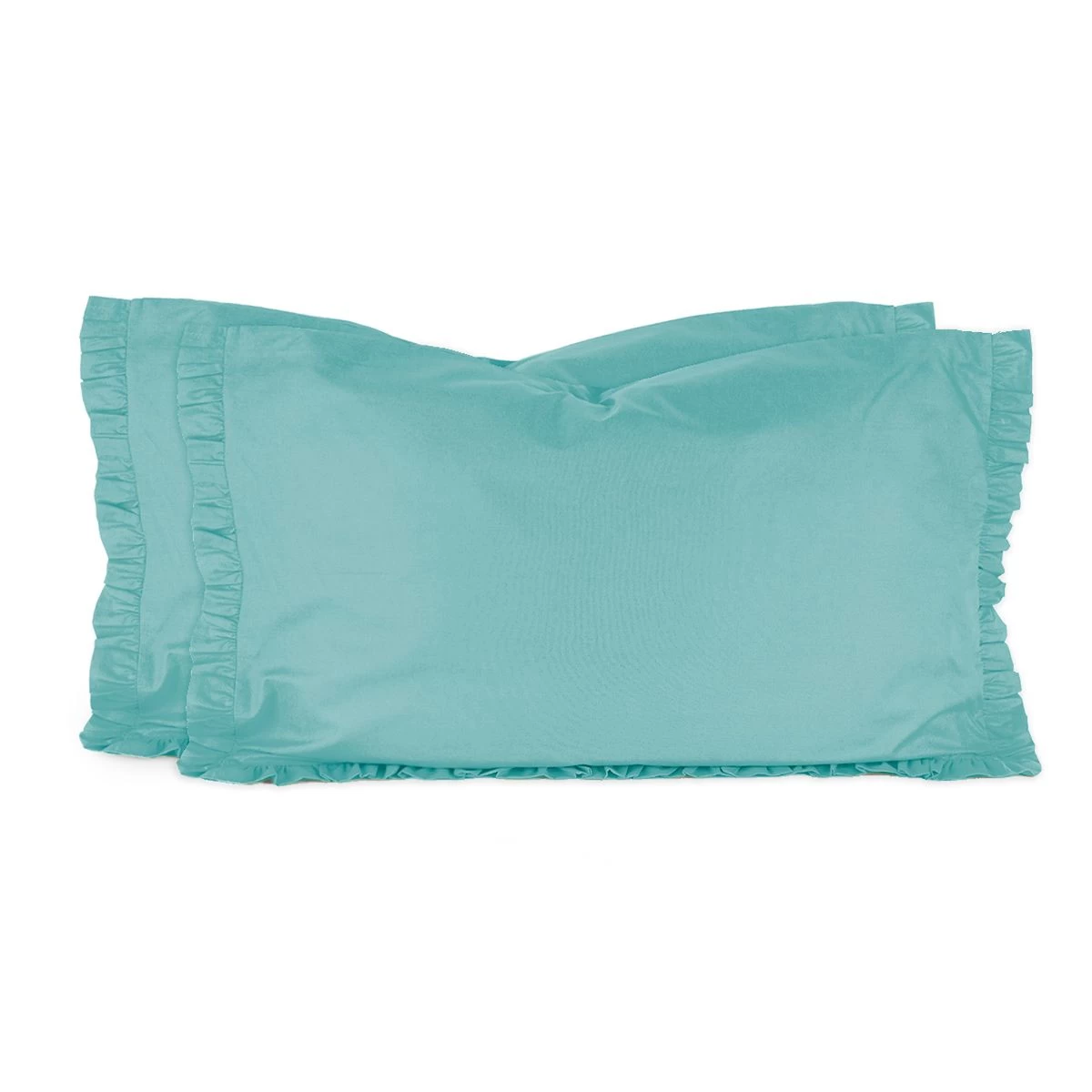 Coppia Federe Per Guanciale Morbidissimi Con Rouches W303 - immagine 6