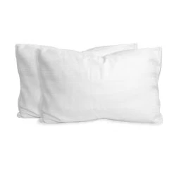 Set 2 Fodere Copriguanciale Con Zip Pompea In Cotone Rigato Z497